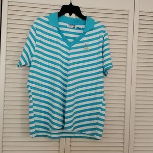 ❣️Coral Bay Golf Striped Tee